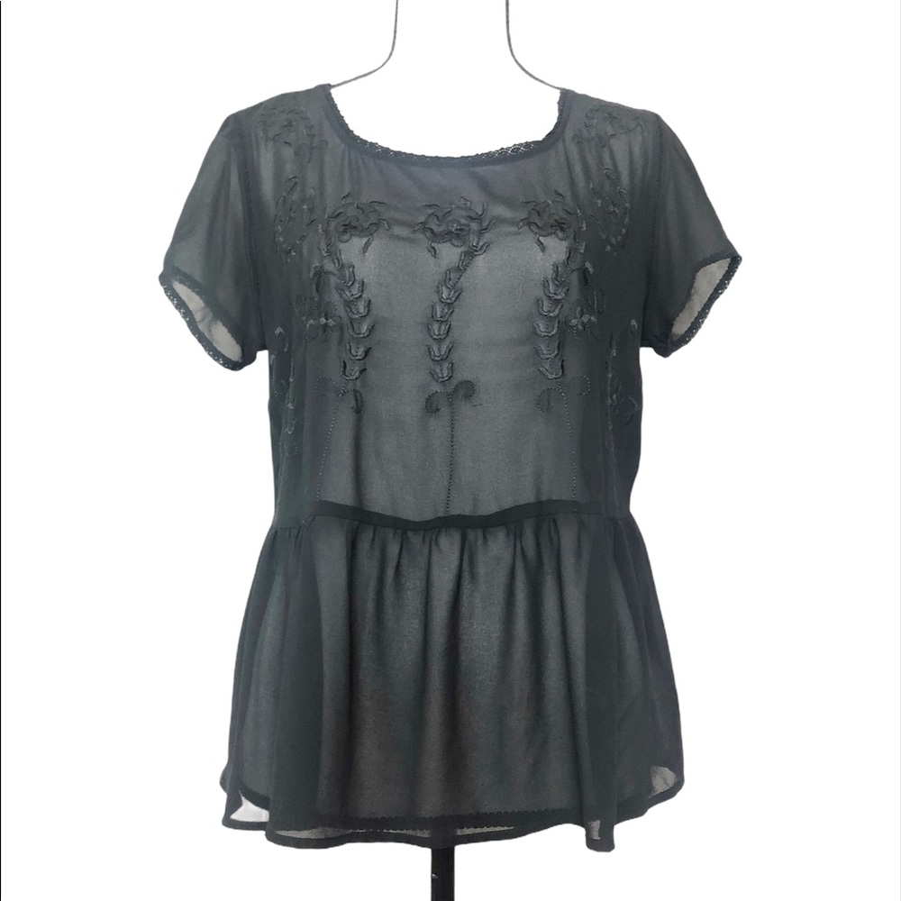 Black Sheer Forever 21 Top